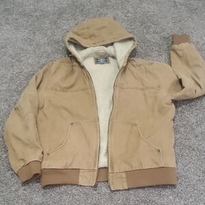 G.H. Bass & Co. Tan Bomber Jacket with Hood